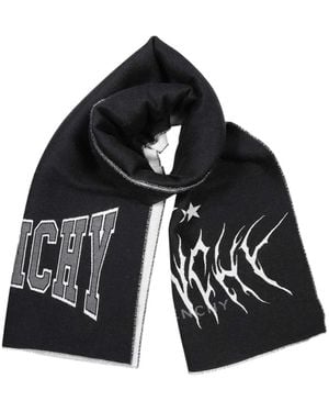 Givenchy Logo Scarf - Black