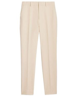 Ami Paris High-Waist Tailored Trousers - Natural