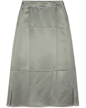 Loewe Slip Midi Skirt - Gray
