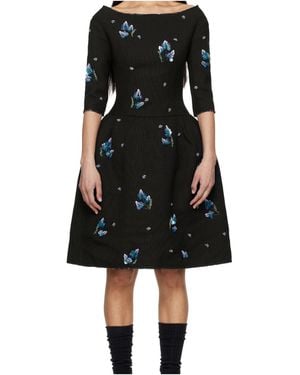 ShuShu/Tong Canvas Midi Dress - Black