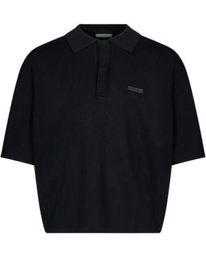 Entire studios Short-Sleeved Polo Shirt - Black