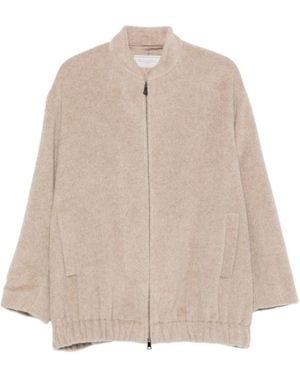 Antonelli Long-Sleeved Zip-Up Jacket - Natural