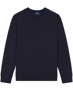 Paul & Shark X-Soft Sweatshirt With Maxi Sharks Print - Blue