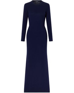 Tom Ford Cashmere And Cotton-Blend Knitted Maxi Dress - Blue
