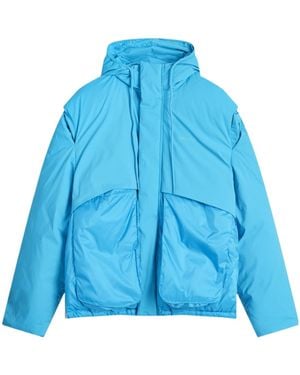 Represent Layered Hooded Puffer - Blue
