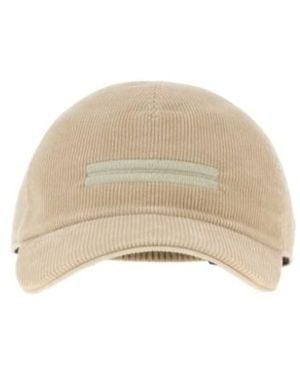 ZEGNA Ribbed Baseball Cap - Natural