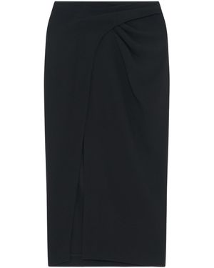 IRO Pumko Wrap Mid-Length Skirt - Black