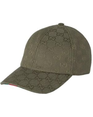 Gucci Gg Canvas Baseball Hat - Green