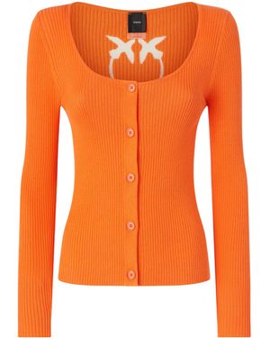 Pinko Cut-Out Cardigan - Orange