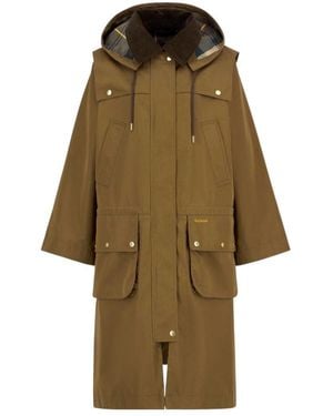 Barbour Long-Sleeved Trench Coat - Natural