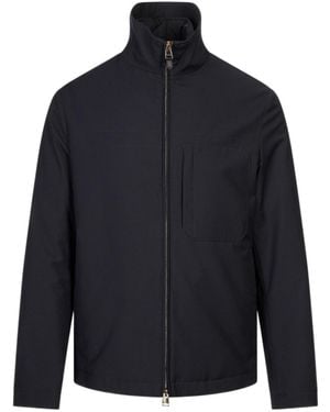 Canali Long-Sleeved Casual Jacket - Blue
