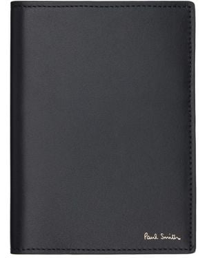 Paul Smith Leather Passport Holder - Black