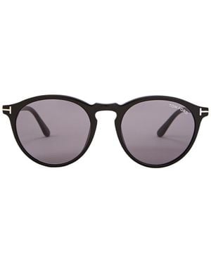 Tom Ford Aurele Round-Frame Sunglasses - Metallic