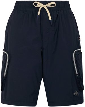 Moose Knuckles Tristan Crinkle Drawstring Shorts - Blue