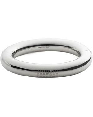 MM6 by Maison Margiela Logo Detailed Bangle - White