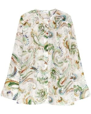 Marella Silk Voile Shirt - Natural