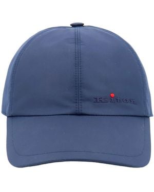 Kiton Ciro Paone Logo Baseball Cap - Blue