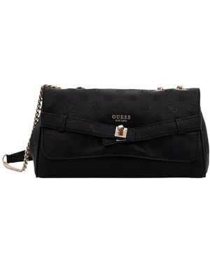 Guess Flap Shoulder Bag - Black
