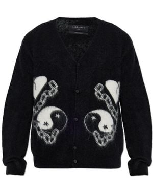 AllSaints Reflection Patterned Cardigan - Blue