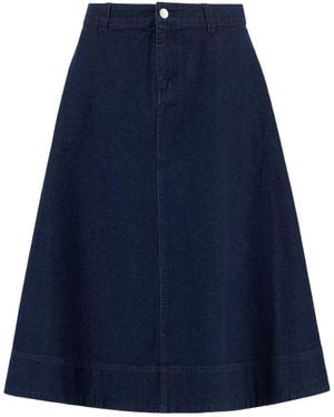 Barbour Maia Denim Skirt - Blue