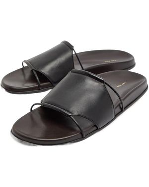 The Row Hollow-Out Slippers - Black