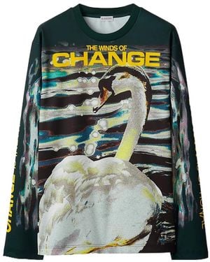 Burberry Graphic Printed Crewneck Sweatshirt - Green