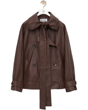 Loewe Bow Jacket - Brown