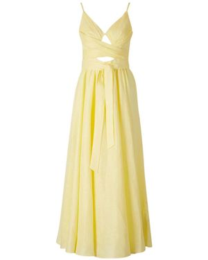 Zimmermann Awaken Midi Dress - Yellow