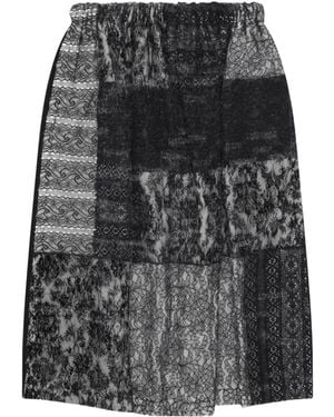 Comme des Garçons Drawstring Knit Skirt - Grey