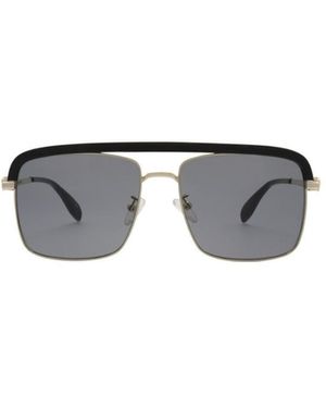 McQueen Logo Sunglasses - Metallic