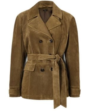 Tom Ford Double-Breasted Suede Jacket - Green