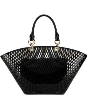 Tom Ford Cut Out Medium Panier Bag - Black