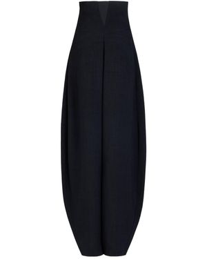 Alaïa Logo Casual Pants - Blue