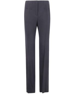 Mugler Pleated Zip-Up Track Trousers - Blue