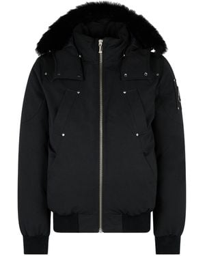 Moose Knuckles Zip-Up Bomber Jacket - Blue