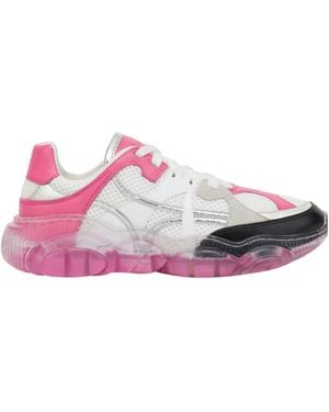 Moschino Transparent-Sole Mesh Trainers - Pink