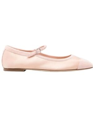Aeyde Square-Toed Ballet Shoes - Pink