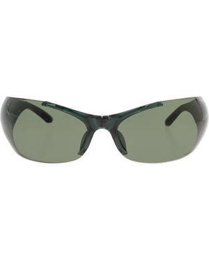 Balenciaga Eyewear Afterhour Oval-Frame Sunglasses - Green