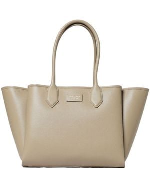 Emporio Armani Logo-Detail Tote Bag - White
