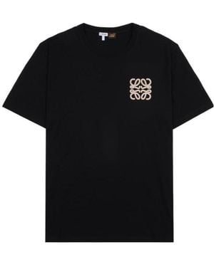 Loewe X Paula's Ibiza Anagram-Embroidered T-Shirt - Black