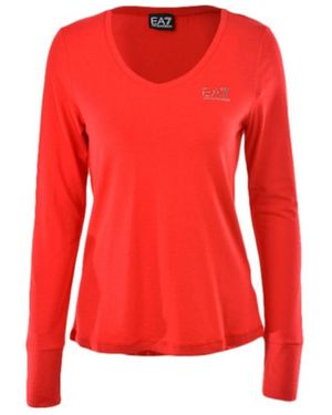 EA7 Logo T-Shirt - Red