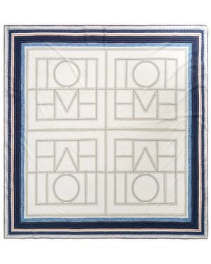 TOTEME Letter Pattern Scarf - White