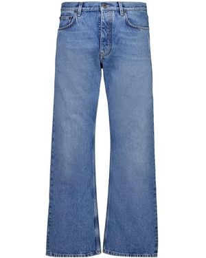 Off-White c/o Virgil Abloh Half Arrow Slim Relaxed Jeans - Blue