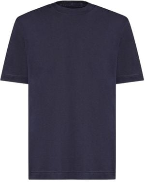 Eleventy Crew-Neck T-Shirt - Blue