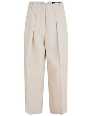 Jacquemus Belt Loops Slacks - Natural