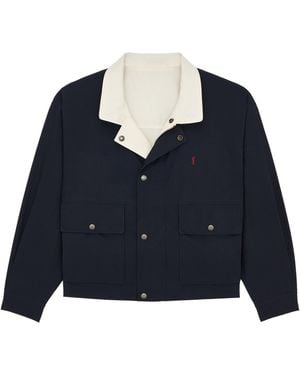 Saint Laurent Long-Sleeved Casual Jacket - Blue