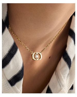 Dior Petit Cd Jolie Necklace - Brown