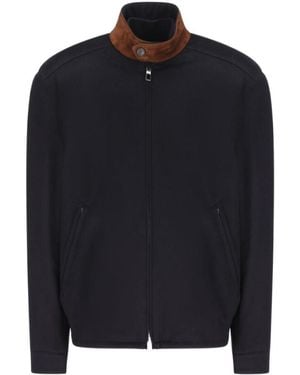 Loro Piana Long Sleeved Zipped Jacket - Blue