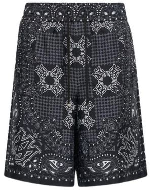 Amiri Ma Check Shorts - Black