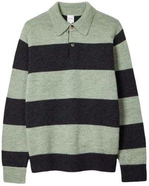 Paul Smith Striped Long-Sleeved Jumper - Grey